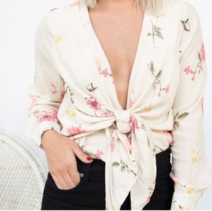 NWT Capulet Daria Bodysuit in Cream Tossed Floral